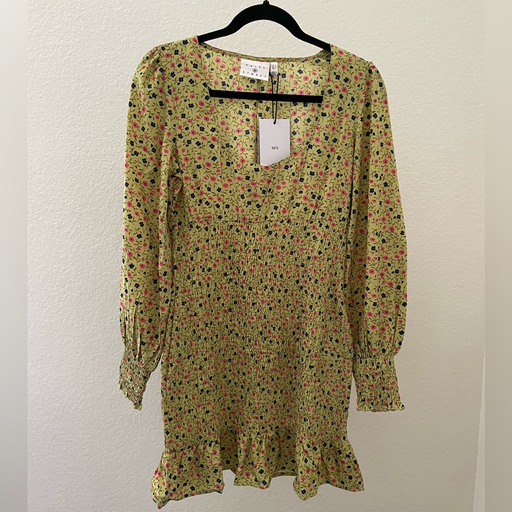 Women’s ASOS Daisy Street square neck shirred mini dress